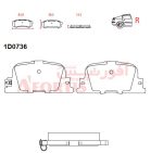 لنت ترمز عقب تویوتا کمری 2005 آفورتیس - Image 2