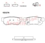 لنت ترمز عقب کیا اسپورتیج 2008~2007 آفورتیس - Image 2