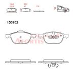 لنت ترمز عقب رنو چانگان cs35 پلاس برند آفورتیس - Image 3