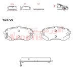 لنت ترمز جلو کیا اسپورتیج (New) مدل 2012 تا 2015 آفورتیس - Image 2