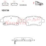 لنت ترمز جلو تویوتا کمری 2007~2009 آفورتیس - Image 2