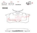 لنت ترمز عقب بسترن B30 آفورتیس - Image 2