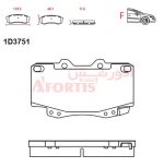لنت ترمز جلو تویوتا ویگو 2007 تا 2012 آفورتیس - Image 2